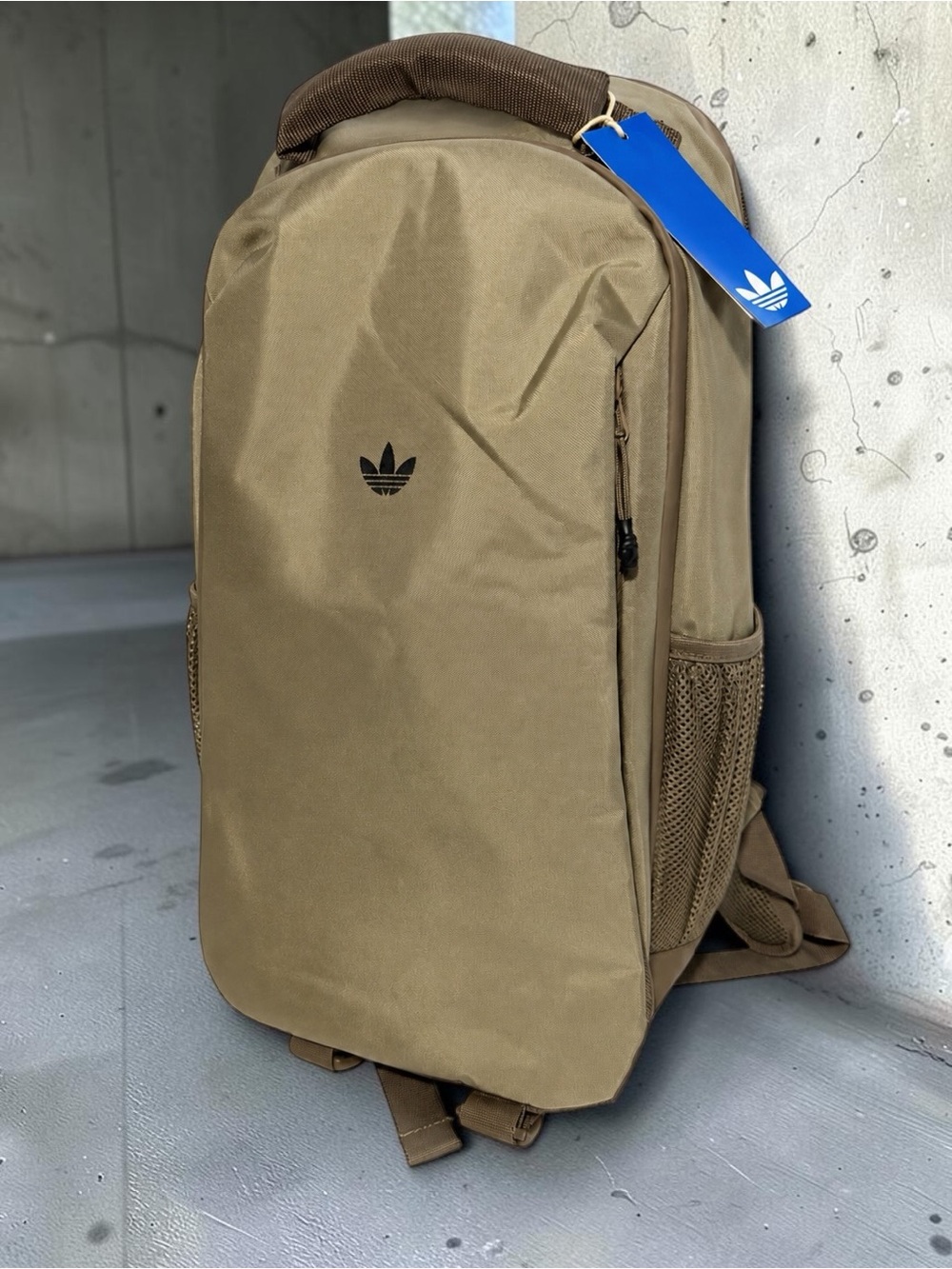 Adidas Originals Expand Backpack
Coyote Tan Two-Tone Trefoil Backpack